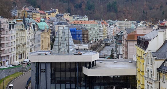 Photo of Vřídelní kolonáda, Karlovy Vary, Czech Republic.