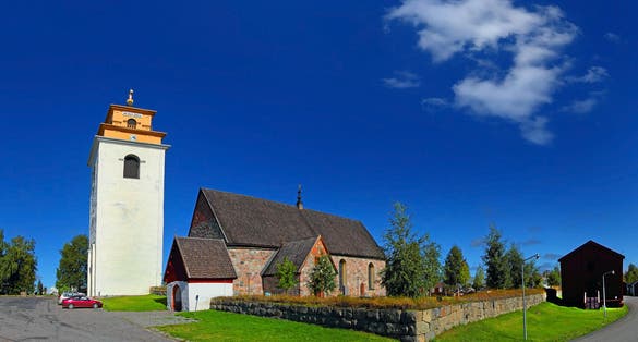 photo of Gammelstad Church Town is a UNESCO World Heritage Site, in the city of Lulea, Sweden.