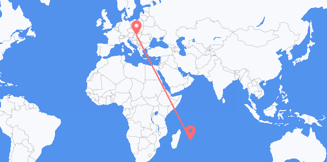 frá Máritíus til Ungverjalands