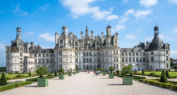 Photo of famous medieval castle Château de Chambord, France.