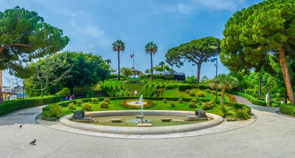 Bellini garden park in Catania, Sicily, Italy