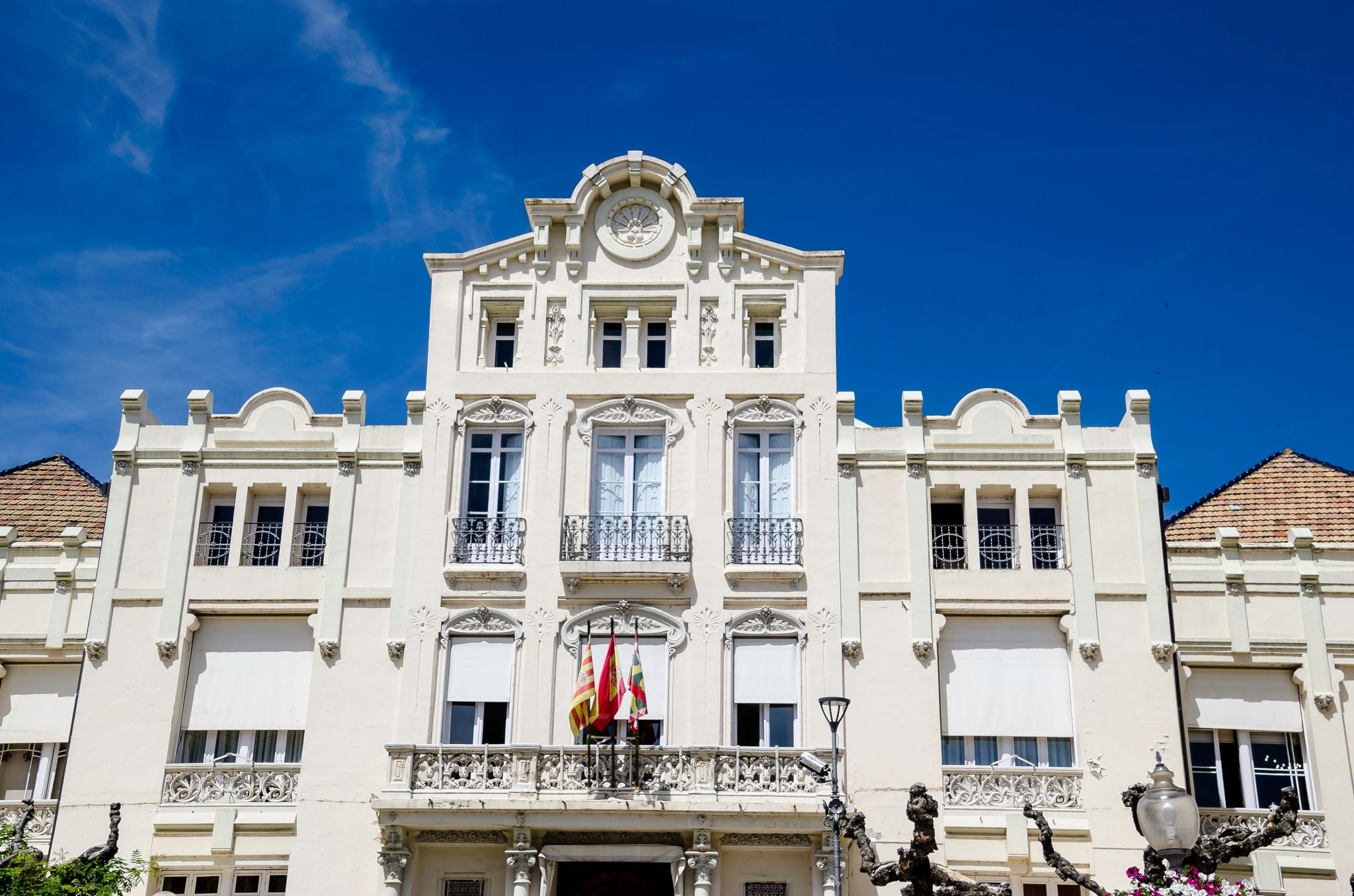Photo of Modernist casino building in Huesca, Spain.