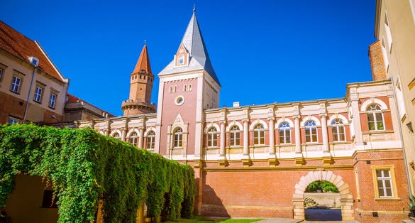 Gothic Piast Castle (Zamek Piastowski) in Legnica, Silesia, Poland