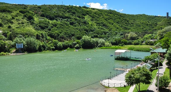 Turtle lake in Tbilisi, Georgia