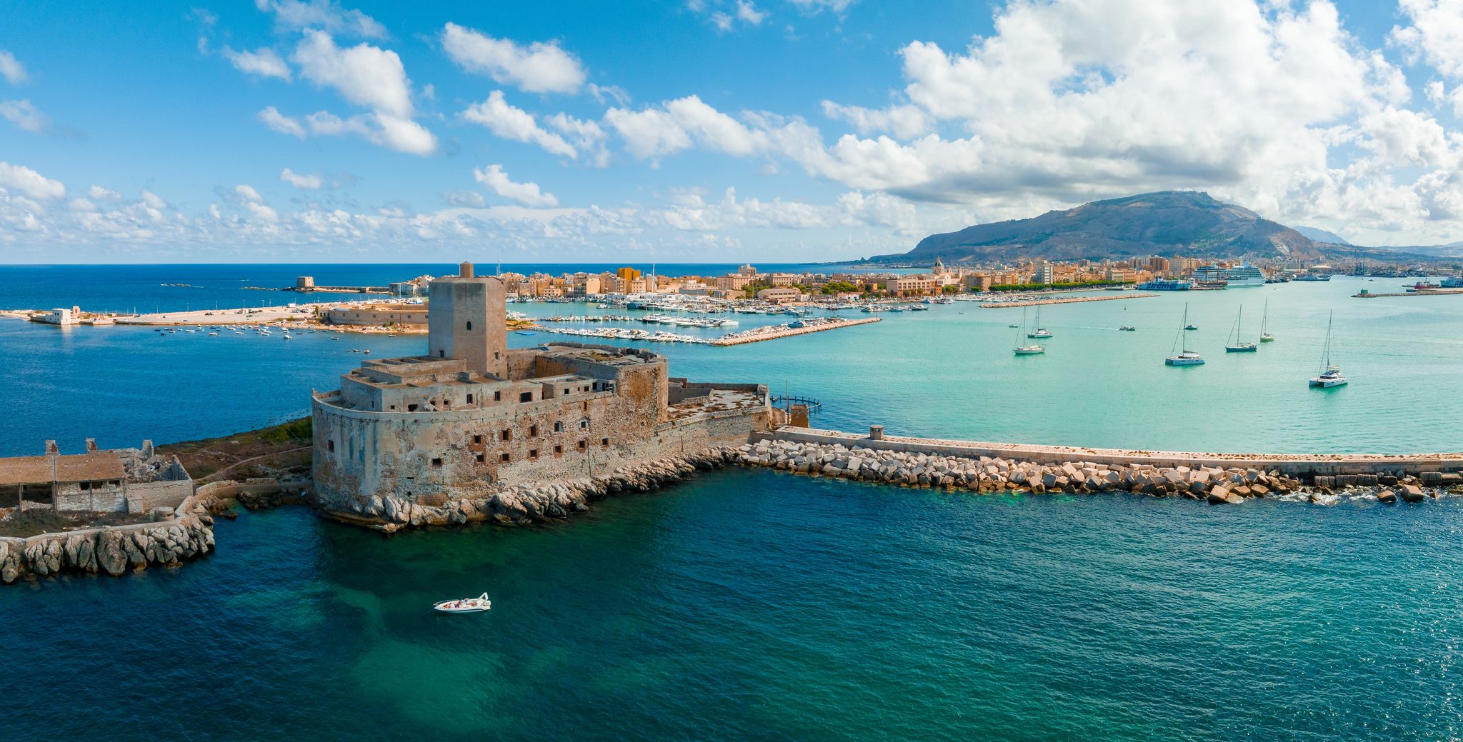 Photo of best beaches of Sicily island , Scopello, Province of Trapani, Italy. 