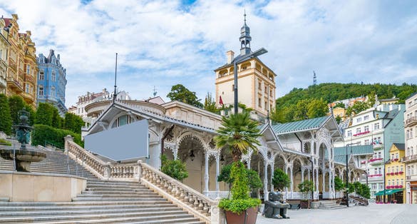 Photo of World-famous for its mineral springs, the town of Karlovy Vary (Karlsbad) was founded by Charles IV in the mid-14th century.