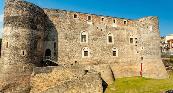 Ursino castle in Catania, Italy
