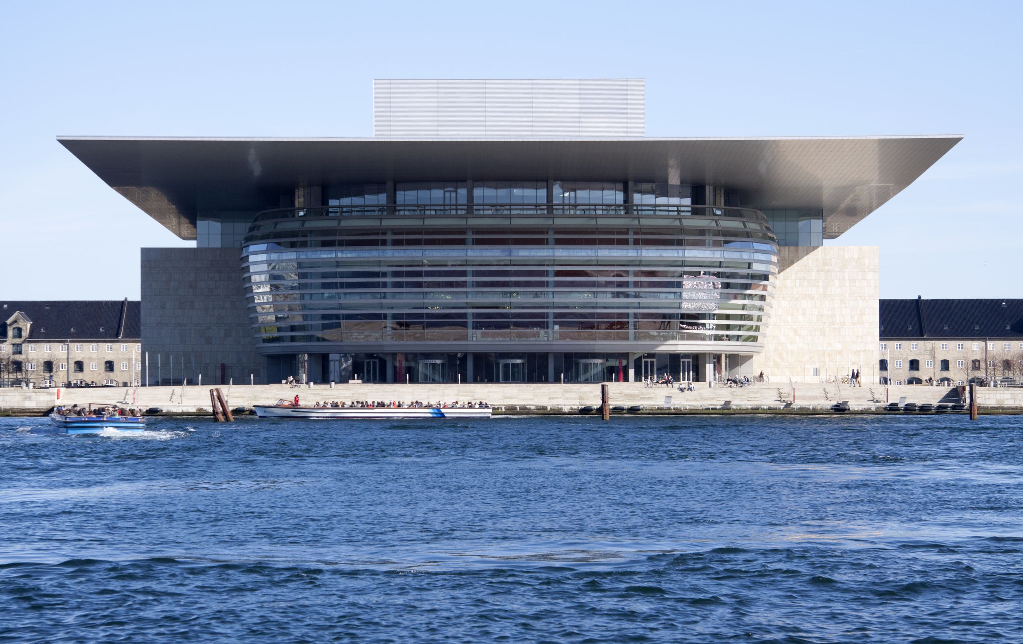 Photo of the impressive Copenhagen Opera House, Denmark.