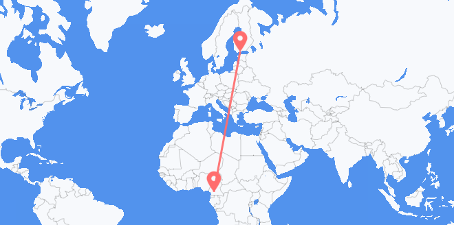 le Cameroun pour la Finlande