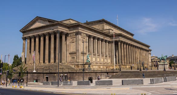 Photo of St. George's Hall in Liverpool, UK.