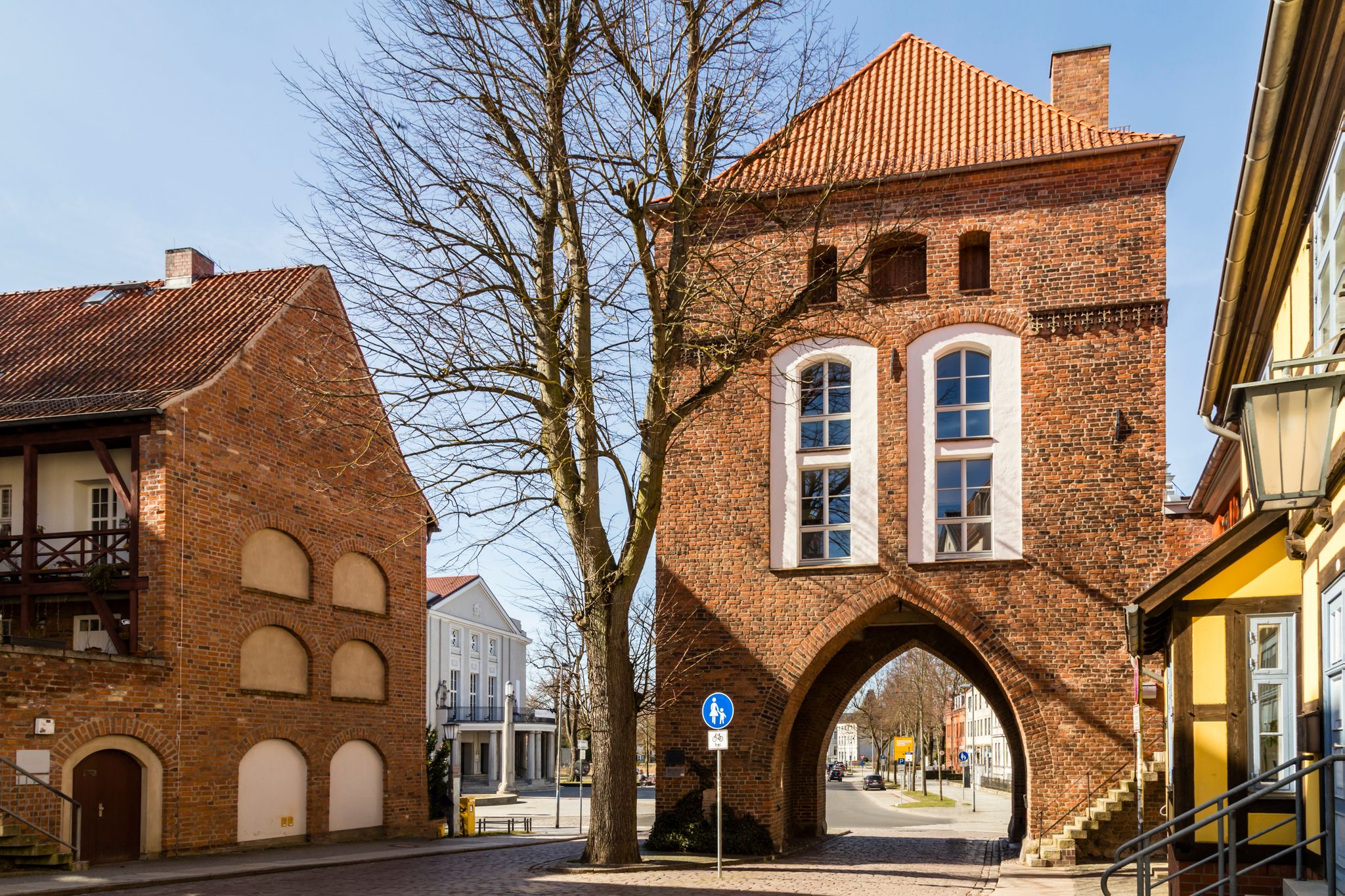 gate in the old town of Stralsund, Germany