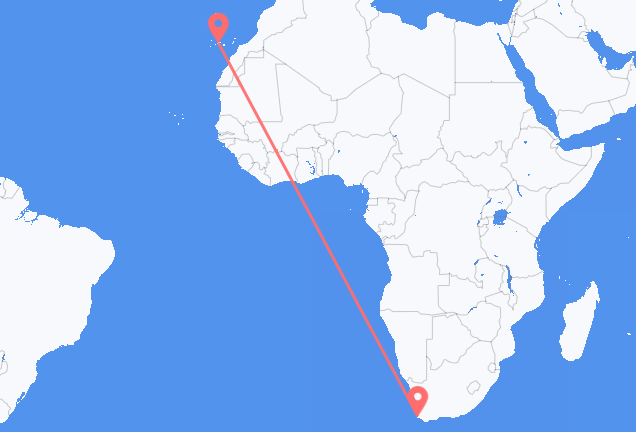 Cape Town to Tenerife