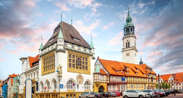 Photo of old city of Celle, Lower Saxony, Germany.