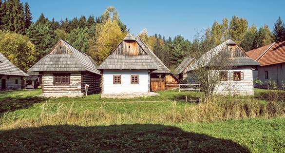 Photo of Museum of the Slovak Village is the largest ethnographic open-air exposition in Slovak republic. Architectural theme.