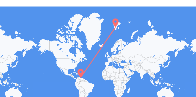 Venezuela a Svalbard y Jan Mayen