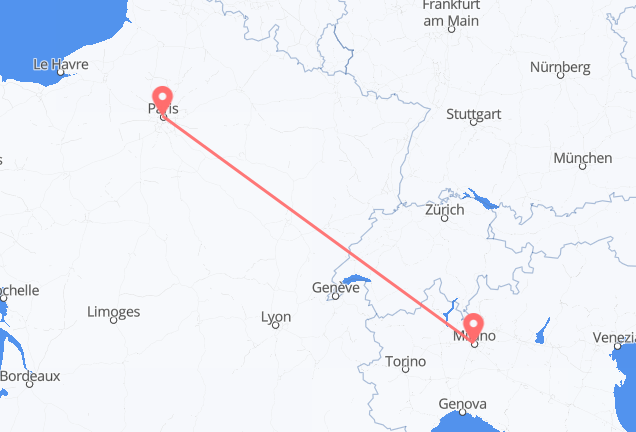 Milan to Paris
