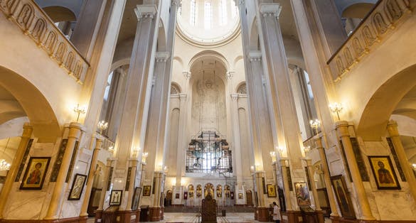 The Holy Trinity Cathedral of Tbilisi (Tsminda Sameba Church) interior.