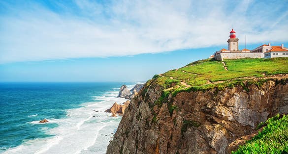 Photo of Lighthouse at Cabo da Roca in Portugal.