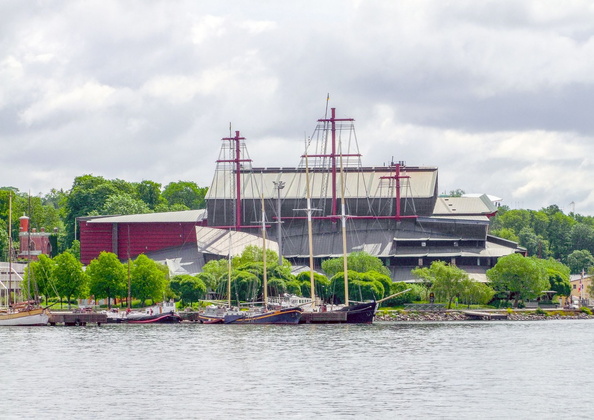 Photo of Vasa Museum, the most visited museum in Scandinavia, on the island of Djurgarden in Stockholm, Sweden.