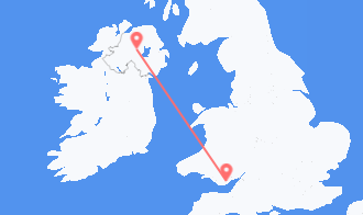 Wales to Northern Ireland