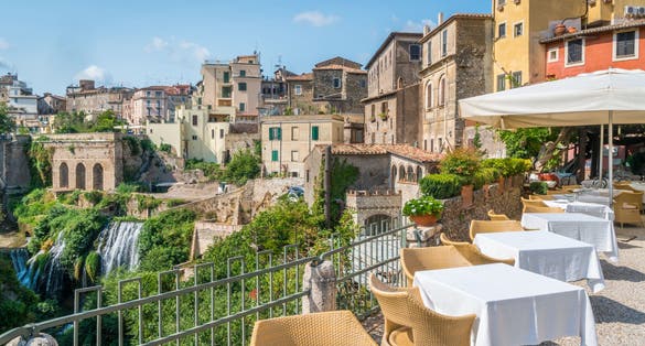 Scenic sight in Tivoli, province of Rome, Lazio, central Italy.