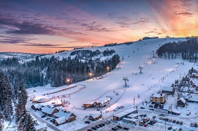 Złoty Groń - the top of the mountain in  Poland.