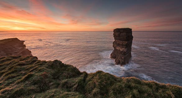 photo ofDun Briste Sea stack Downpatrick Head Wild Atlantic Way Ireland .