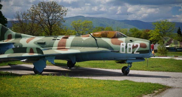 photo of view of Aviation Museum in Bulgaria, Krumovo. Old Soviet, German and American aircraft from the first and second world wars.,Burgas Bulgaria.