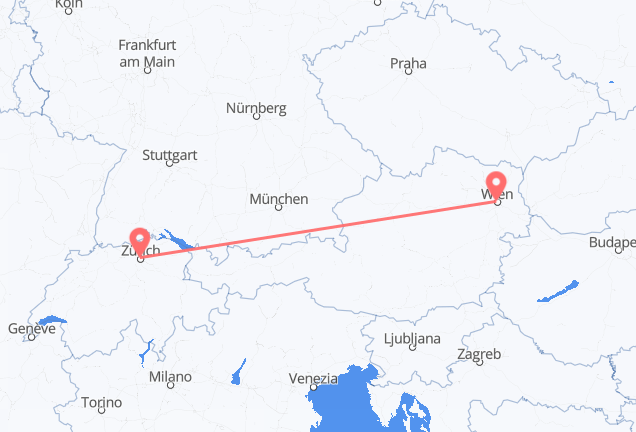 ウィーン チューリッヒへ
