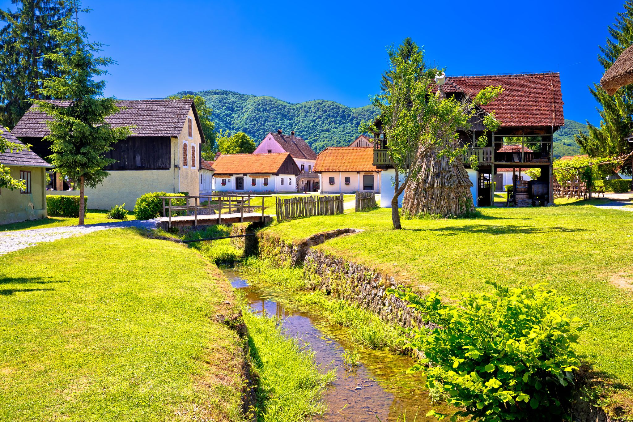 Kumrovec picturesque village in Zagorje region of Croatia, birth place of Josip Broz Tito, former leader of Yugoslavia