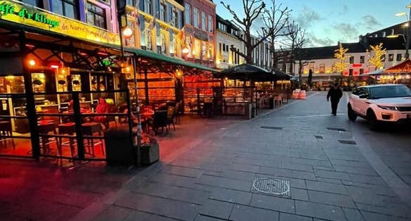 photo of view of heerlen at night, Heerlen, the Netherlands. 
