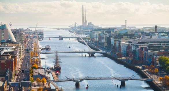 View over Dublin.