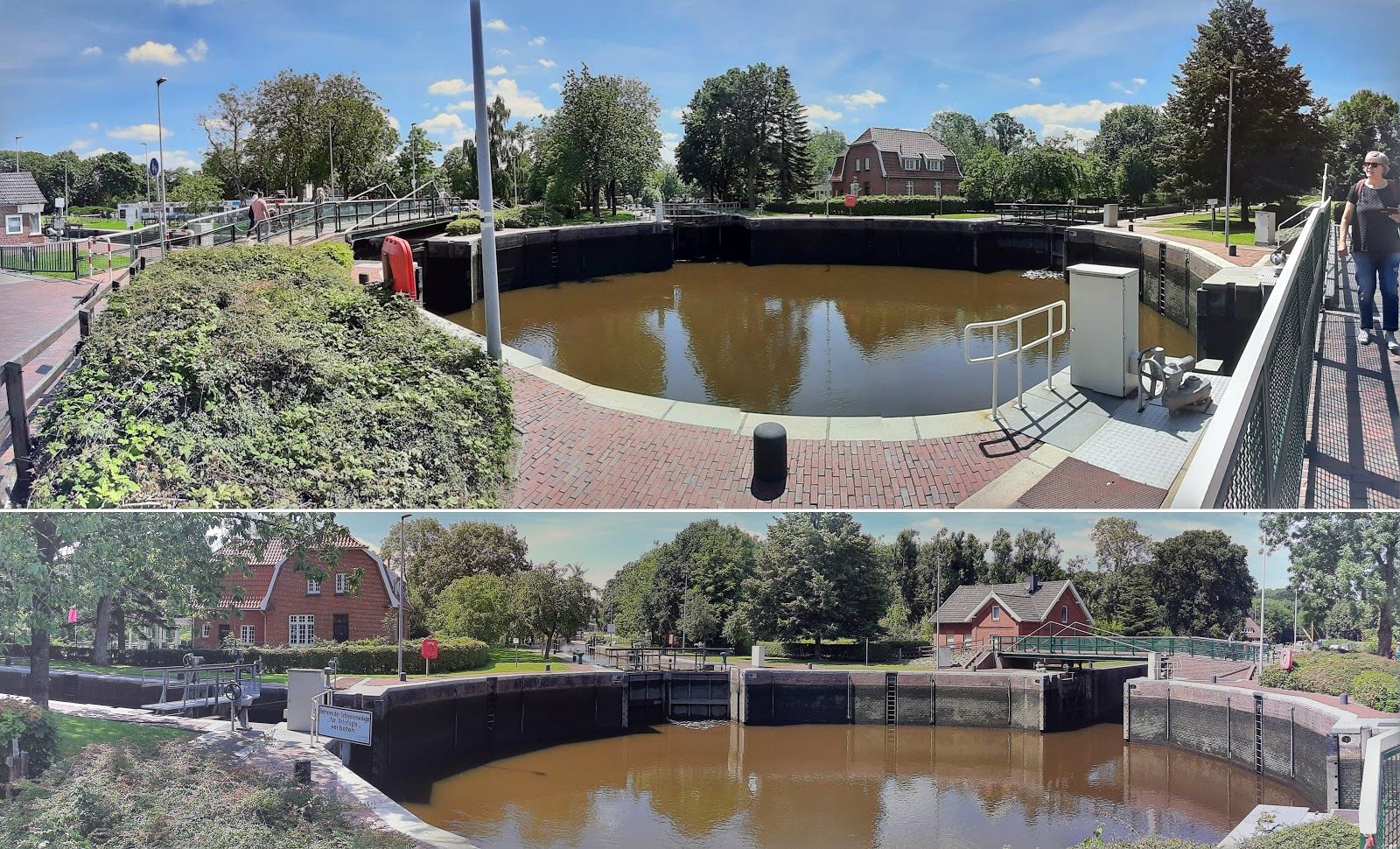 Crossed Locks in Emden, Emden, Lower Saxony, Germany
