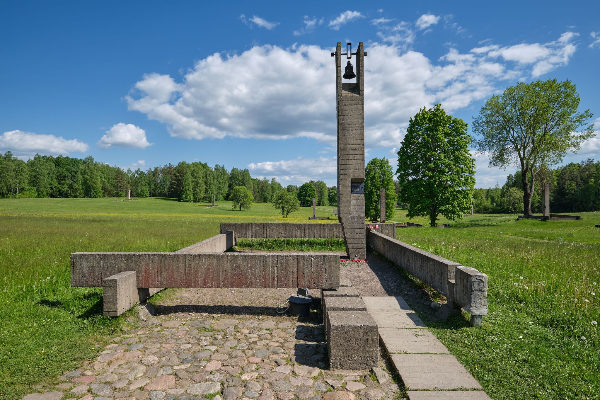 Photo of Khatyn complex, cemetery annihilated villages. Khatyn, Belarus.
