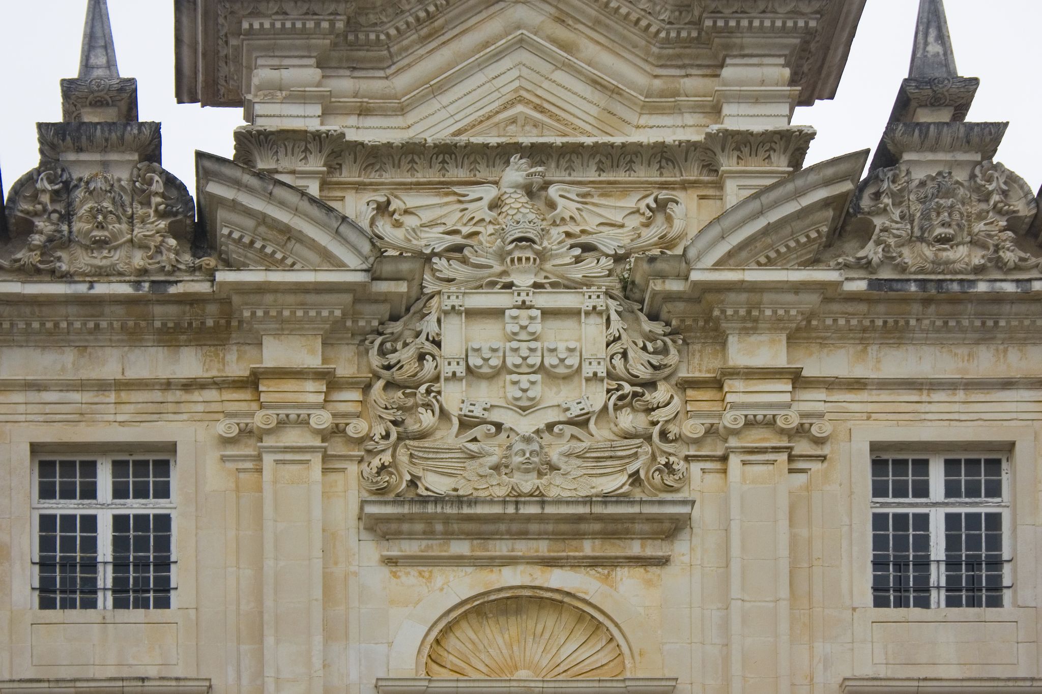 Photo of COIMBRA, PORTUGAL - March 1, 2019: Fragment of New Cathedral of Coimbra or Se Nova de Coimbra in Old Upper Town.