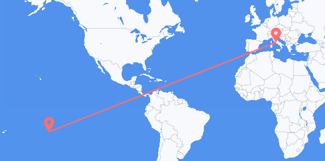French Polynesia to Italy