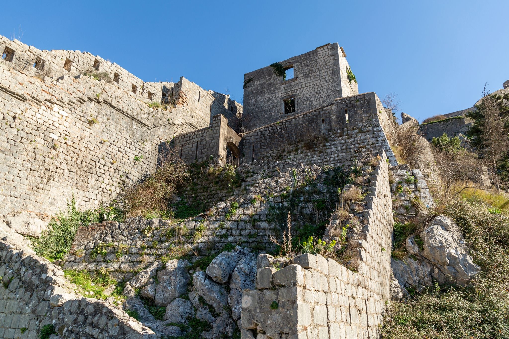 Photo of The fortifications of Kotor are an integrated historical fortification system that protected the medieval town of Kotor, Montenegro.