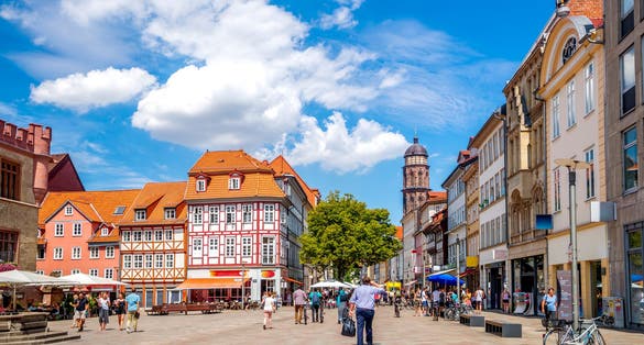 Photo of historical city of Göttingen, Lower Saxony, Germany.