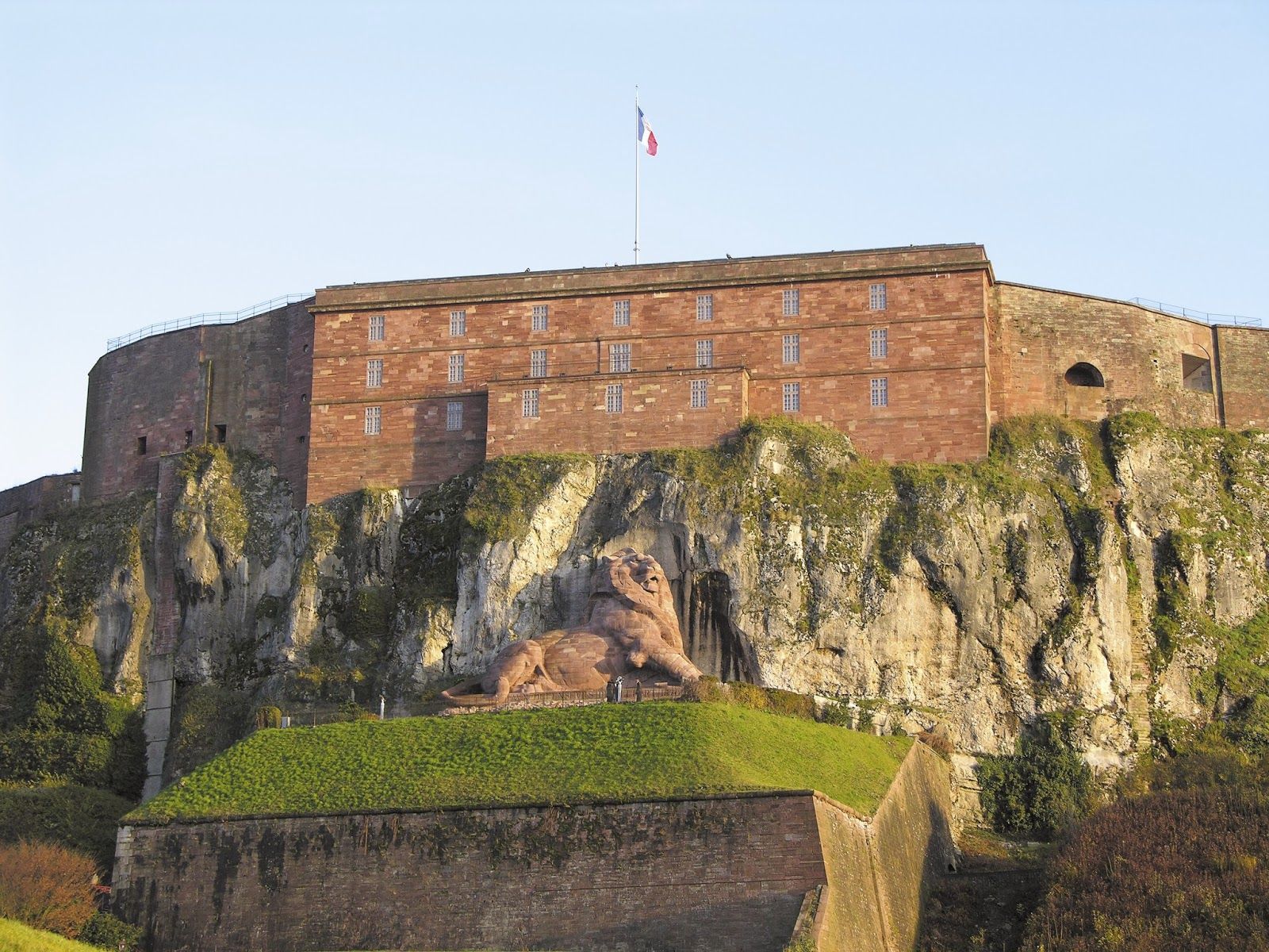 The Lion of Bartholdi, Belfort, Territoire-de-Belfort, Bourgogne-Franche-Comté, Metropolitan France, France