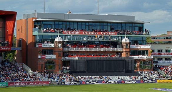 Photo of Old Trafford cricket ground in Manchester, UK.