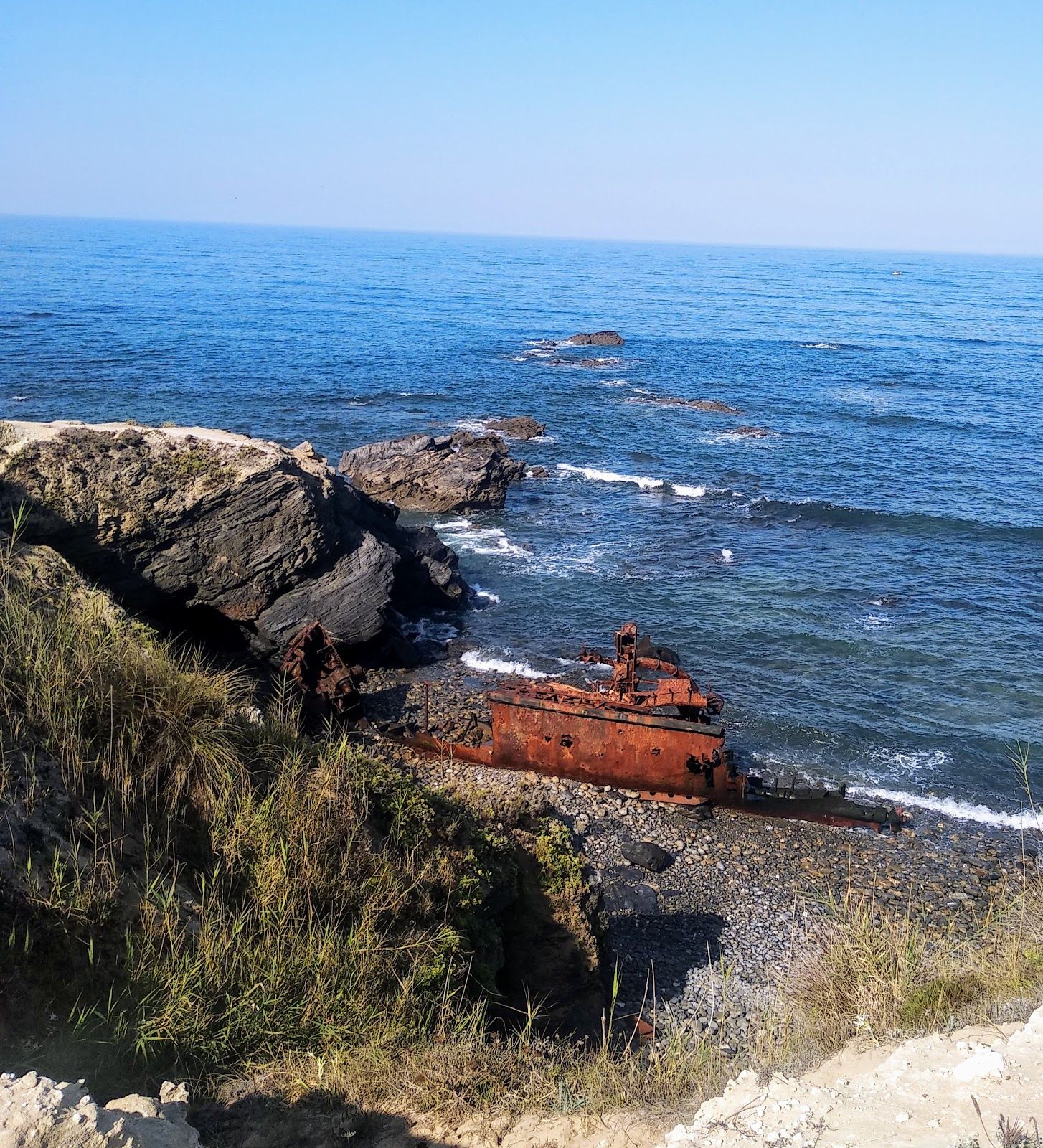 Beach Patacho, Vila Nova de Milfontes, Odemira, Beja, Alentejo Litoral, Alentejo Region, Portugal