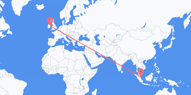 Singapur nach Irland