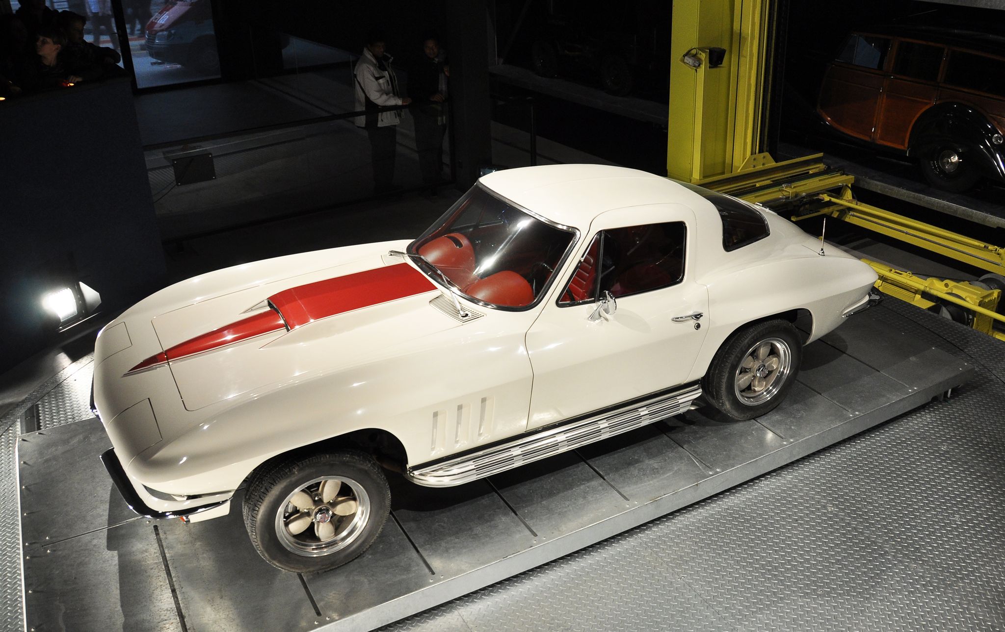 Photo of Old car in the garage, Swiss Transport Museum, lucerne, Switzerland.