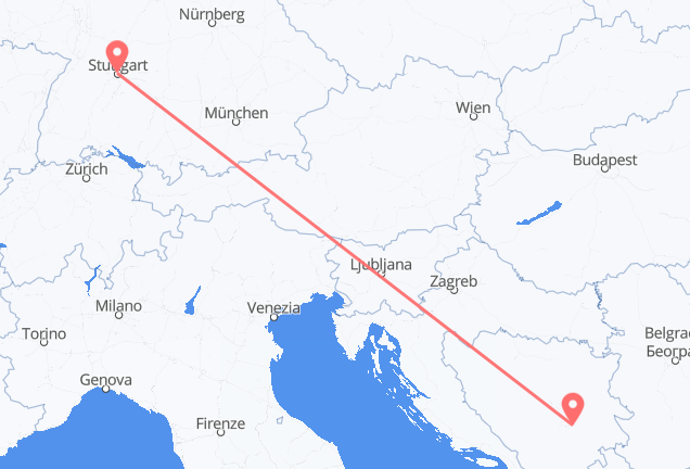 Sarajevo to Stuttgart