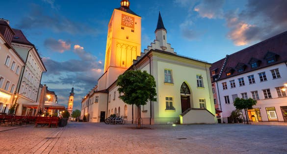Photo of Cityscape image of downtown Deggendorf, Bavaria, Germany 