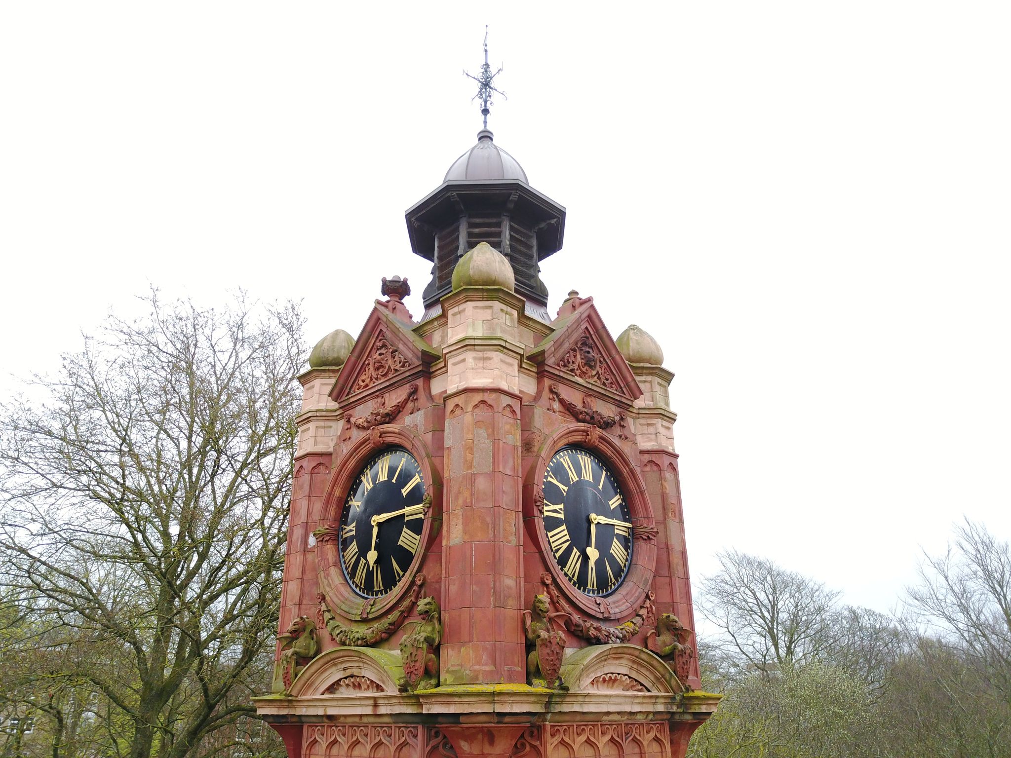 Photo of Preston Park clock in Brighton, UK.