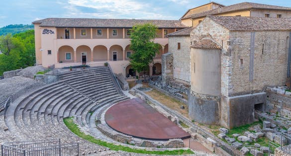 Roman theatre in the Italian town Spoleto.