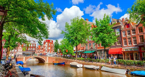 Canal in Amsterdam.