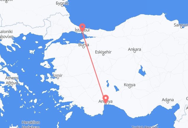Cheap Flights from Istanbul to Antalya – Lowest Fares & Maximum Choice