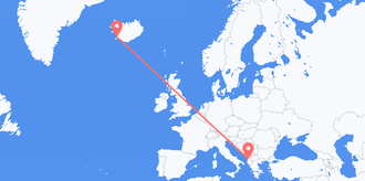 frá Íslandi til Albaníu